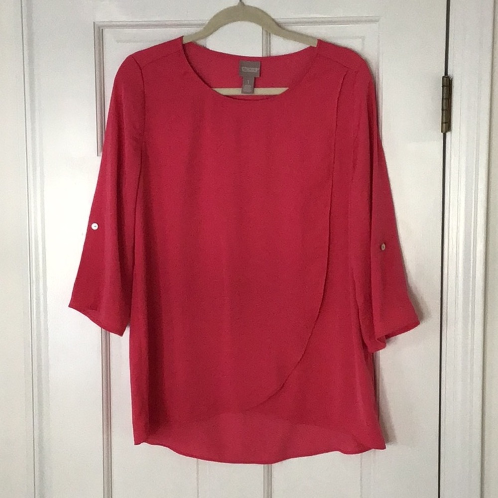Chico’s dark peach Draped Front Blouse - Women